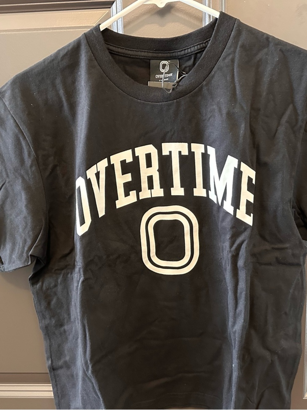 OVERTIME Kids Black Short Sleeve Logo Tee